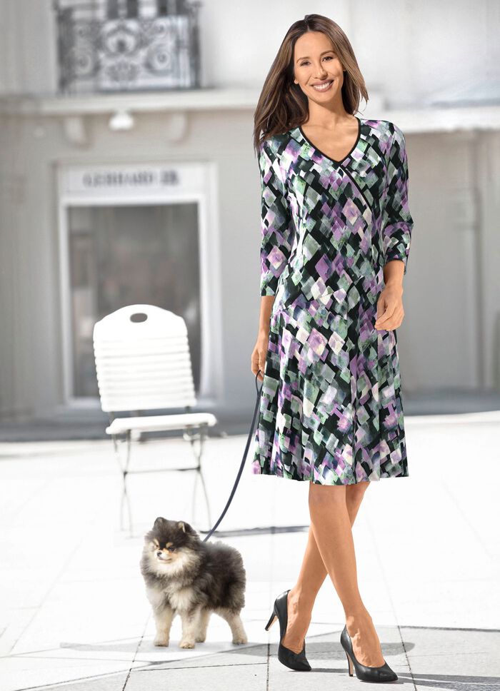 Kleid in Wickeloptik 