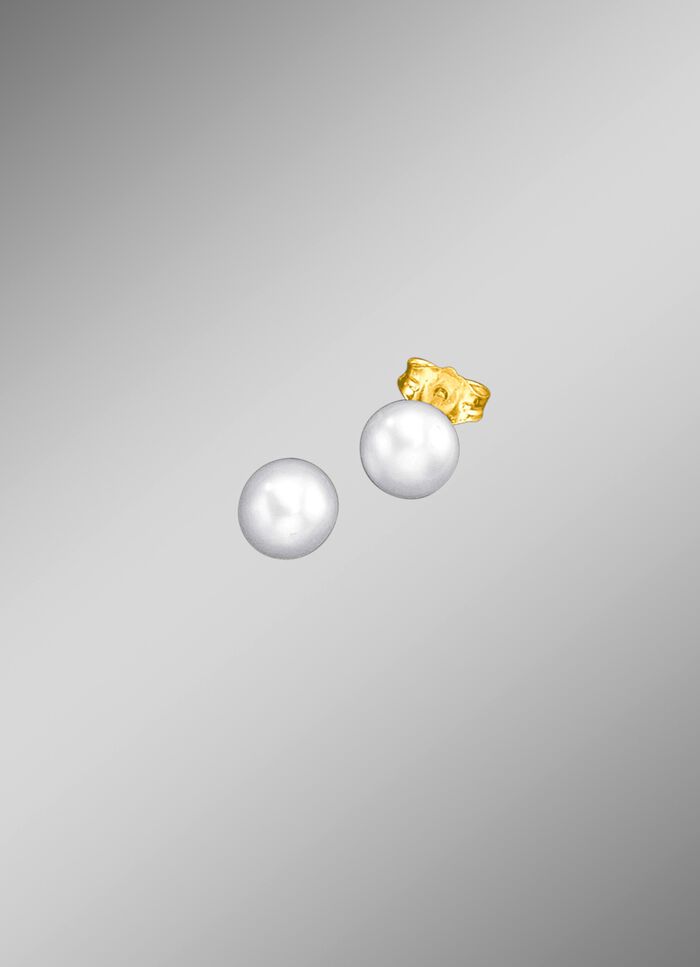 Ohrstecker mit Süsswasser-Zuchtperle, verschiedene Grössen 