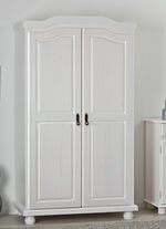 Kleiderschrank aus massiver Kiefer WEISS
