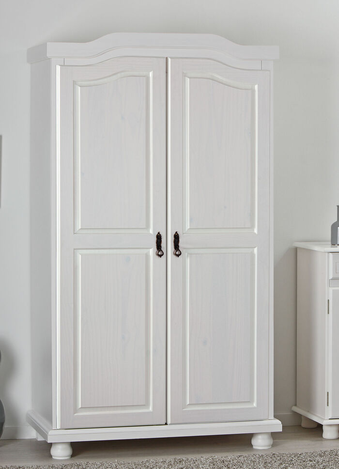 Kleiderschrank aus massiver Kiefer WEISS