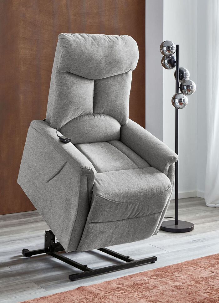 TV-Sessel mit Motor und Aufstehhilfe GRAU