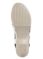 Gemini, klassische Damen-Sandaletten, Weite G, aus Leder WEISS