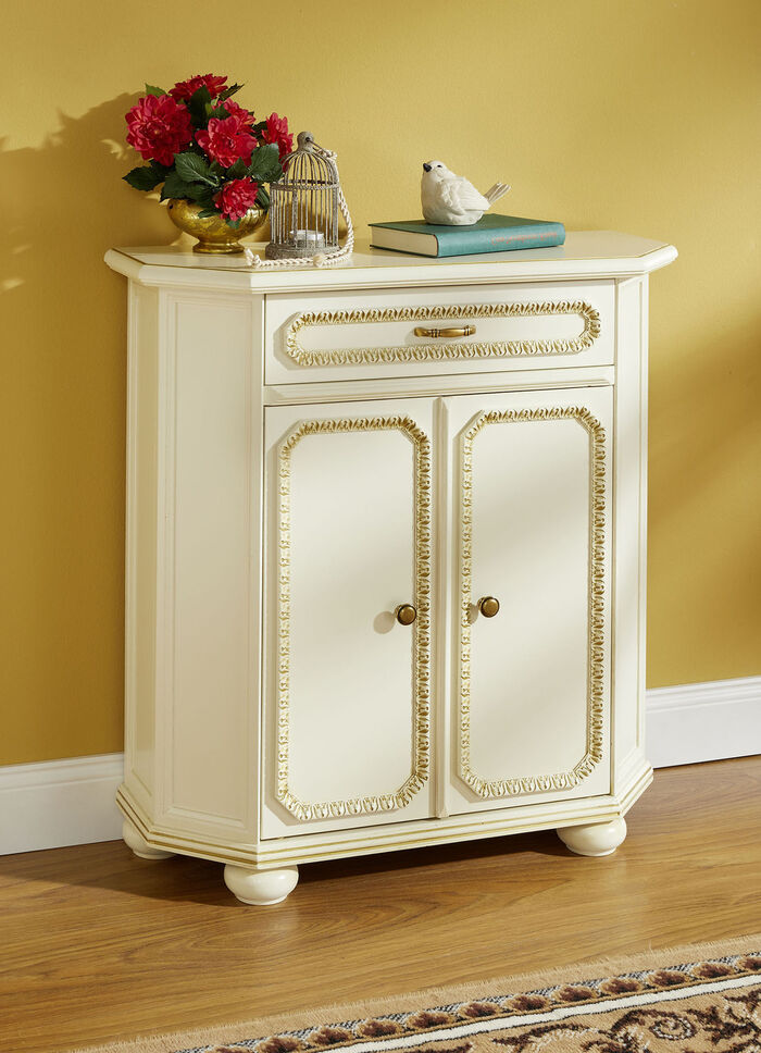 Hochwertige Möbelserie mit Echtholzfurnier CREME-GOLD
