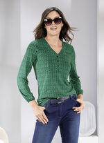Sportives Shirt mit Biesenzier, 