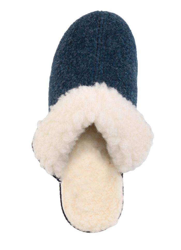 Warme Damen-Hausschuhe, Weite H, mit Wolle 