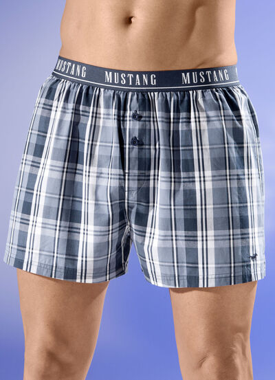 Mustang Zweierpack Boxershorts mit Elastikbund - 