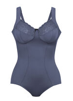 Sektfarbener Anita-Entlastungs-Body BLAUGRAU
