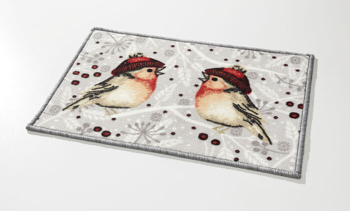 Fussmatte mit rutschhemmender Rückseite BUNT