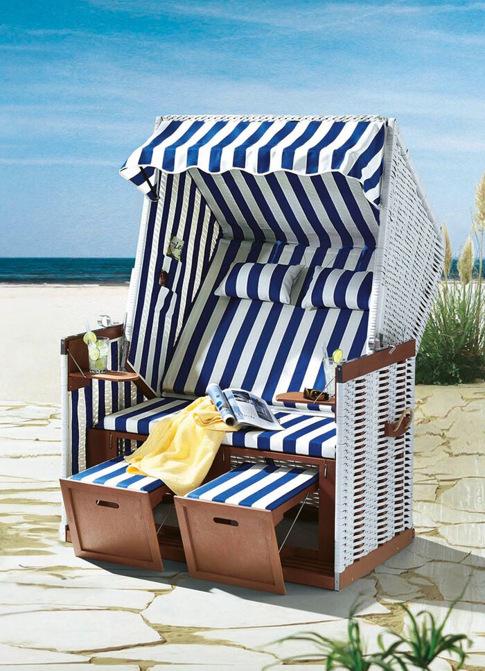 Maritimer Strandkorb 