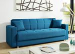 Klick-Klack-Sofa mit Dekokissen BLAU