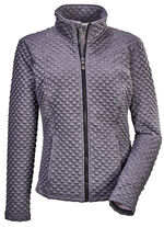Modische Damen-Stretch-Jacke mit Jaquard-Steppmuster GRAFIT