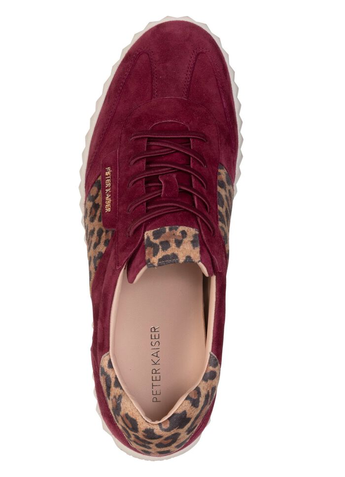 Peter Kaiser, trendige Damen-Sneaker, mit herausnehmbarem Fussbett BORDEAUX-BRAUN