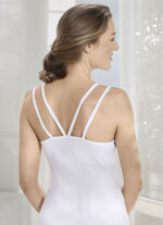 Zweierpack Hemden mit doppelten Tr&auml;gern 1X WEISS, 1X SCHWARZ