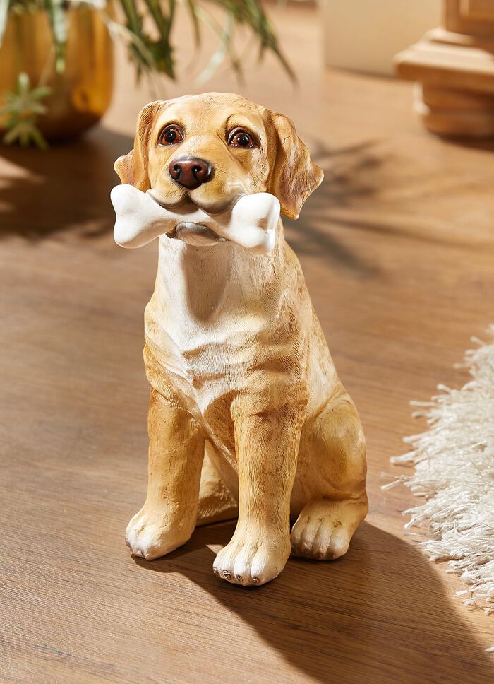 Niedlicher Hund mit Knochen 