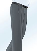 «Klaus Modelle»-Unterbauchhose mit Zieranhänger in 4 Farben MITTELGRAU MELIERT