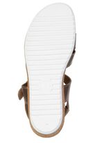 ELENA EDEN, bequeme Damen-Sandalen, Weite H, mit herausnehmbarem Fussbett BRONZE-GOLD