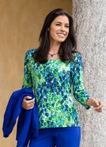 Shirt mit farbbrillantem Alloverdruck 