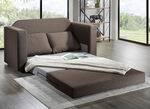Schlafsofa mit 2 grossen, weichen Rückenkissen BRAUN