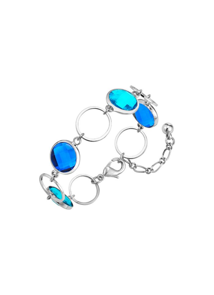 Schmuckset, 3-teilig, mit Kristallsteinen 