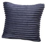 Weicher Cord-Kissenbezug DUNKELBLAU