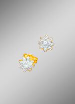 Ohrstecker mit Brillanten und Diamanten 