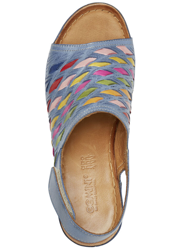 Gemini Sandalette mit raffinierten, bunten Flechtdurchzügen JEANS