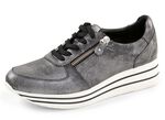 ELENA EDEN, bequeme Damen-Sneaker, Weite G, mit herausnehmbarem Fussbett ALTSILBER
