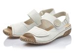 Rieker, bequeme Damen-Sandalen, Weite H, mit herausnehmbarem Fussbett 