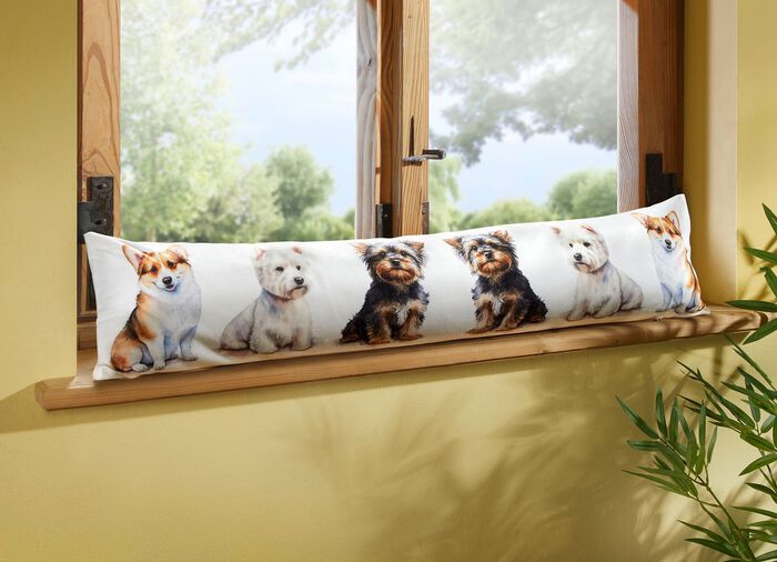 Digital bedruckte Zugluftrolle 