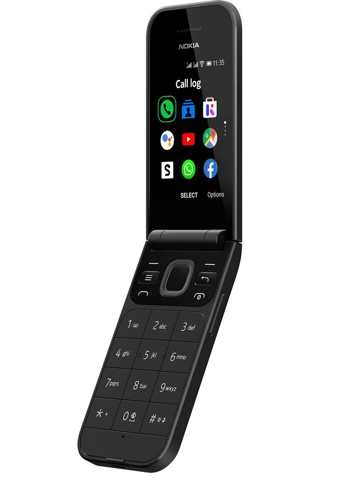 Nokia 2720 Flip Grosstasten-Klapphandy SCHWARZ