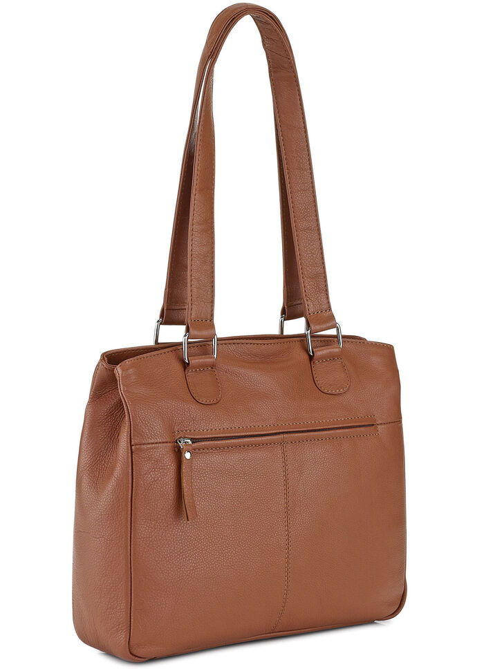 Laurina Tasche aus Vollrind-Nappaleder COGNAC