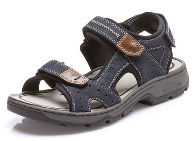 Rieker, klassische Herren-Trekkingsandalen, aus Leder, , large