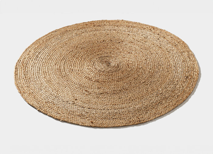 Handgeflochtene Teppiche aus 100% Jute BEIGE