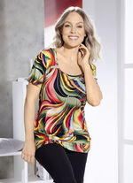 Shirt mit Strasszier im Vorderteil 