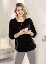 Shirt mit Schlitz in 2 Farben, 