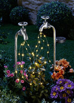 Solar-Wasserhahn, 2er-Set, aus solidem Eisen 