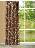 &Uuml;bergardine mit Bl&auml;ttermotiven 