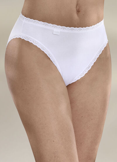 Sloggi 24/7 Dreierpack Slips mit Spitzenbandabschlüssen - 