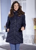 Funktions-Longjacke mit dekorativem Fantasiedessin, 