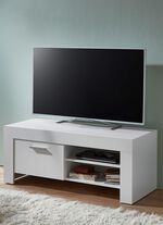 TV-Longboard mit Griffen in Aluminium-Optik WEISS