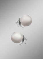 Kleine aber feine Kugel-Ohrstecker aus Titan 