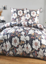 Digitalbedruckte Bettwäsche-Garnitur von Irisette SCHWARZ