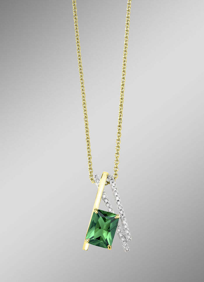 Vergoldeter Anhänger mit Ankerkette 