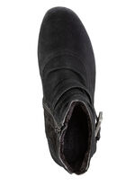 ELENA EDEN Stiefelette mit flotter Raffung und Zier-Schliesse SCHWARZ