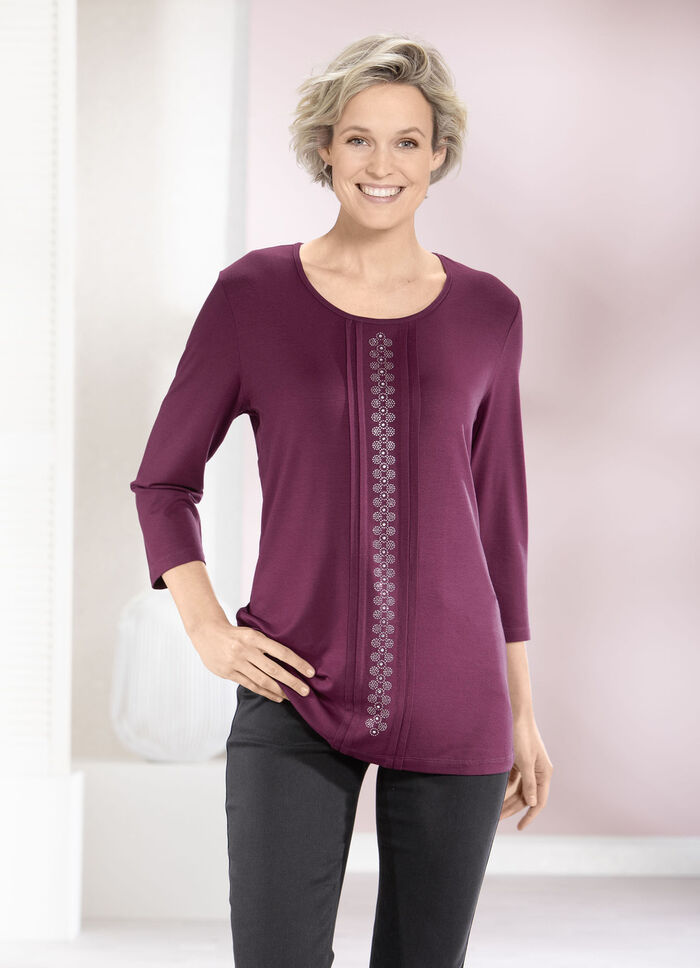 Shirt mit Biesen in 2 Farben, 