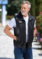 Ledergilet mit Taschen 