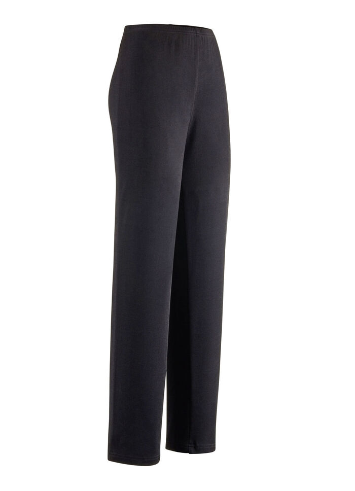 Hose mit edlem Glanz SCHWARZ