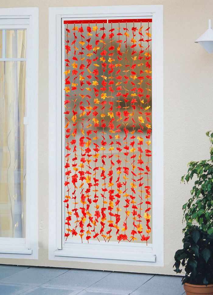 Dekorativer Bl&auml;ttervorhang f&uuml;r Balkon oder Terrasse 