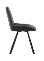 Esszimmerst&uuml;hle, 4er-Set, mit Metallgestell ANTHRAZIT