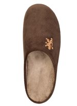 Elegante Herren-Hausschuhe, mit herausnehmbarem Fussbett BRAUN